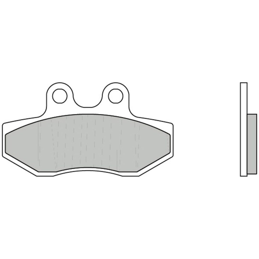 Bromsbelägg Scooter Kolkeramik Brembo Natural – bild 3