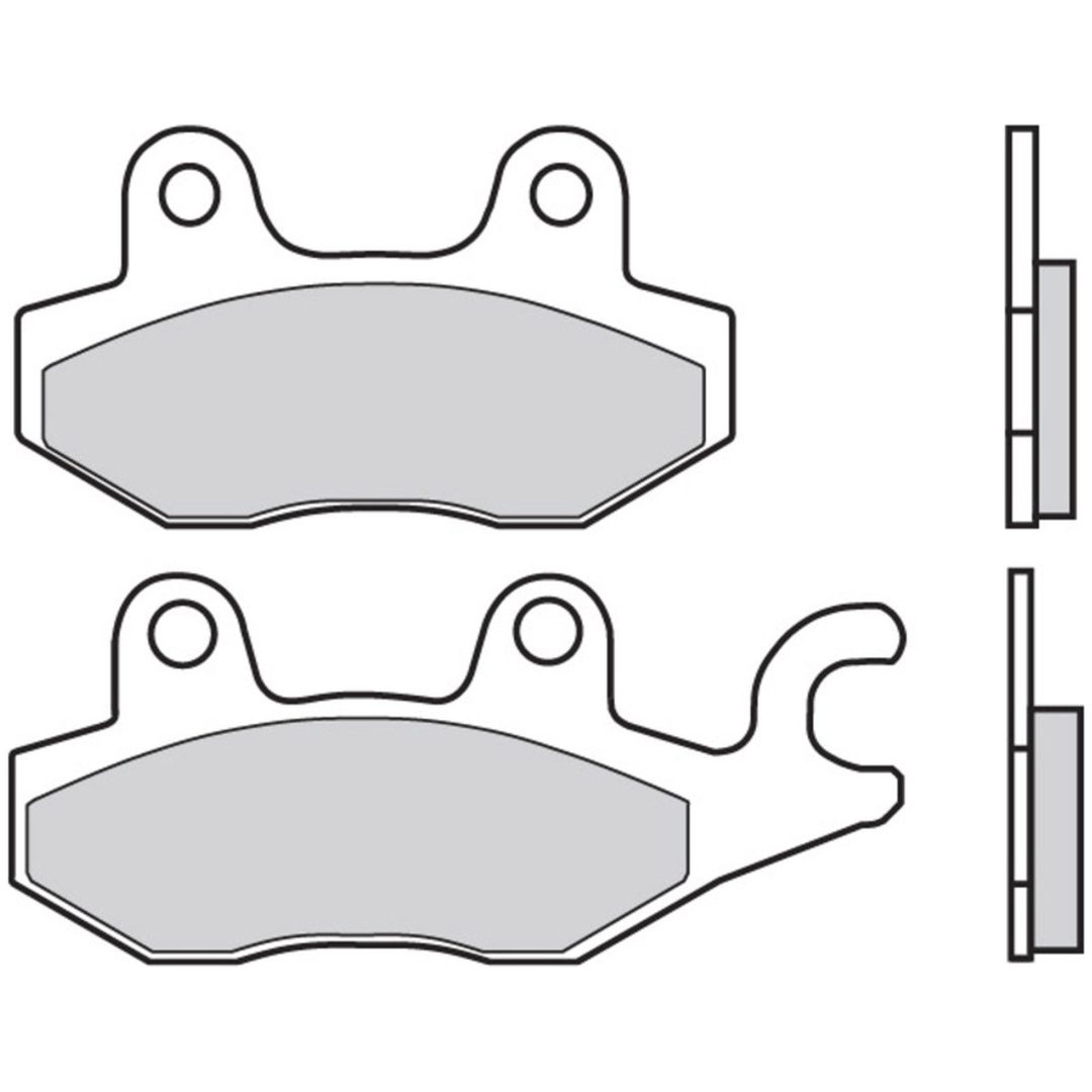 Bromsbelägg Scooter Kolkeramik Brembo Natural – bild 3