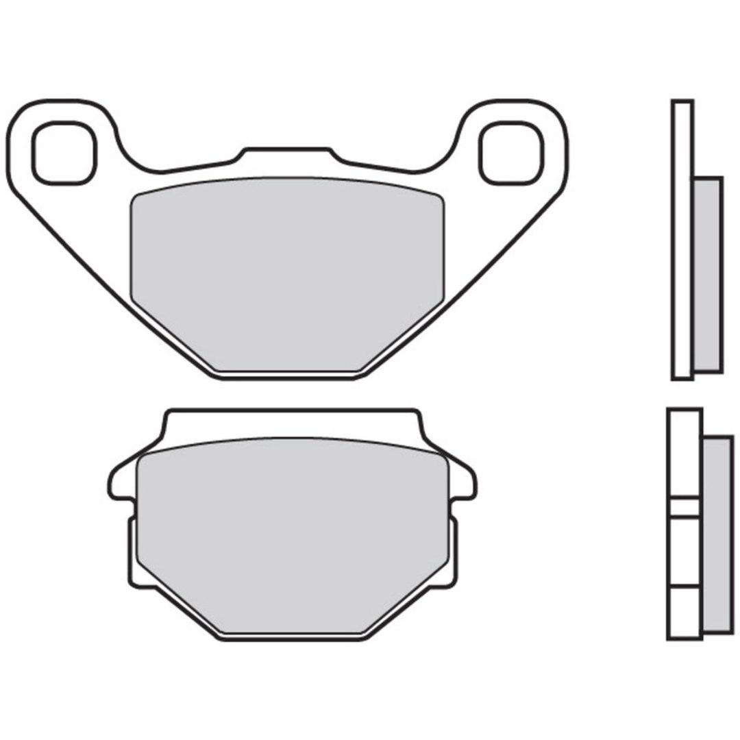 Bromsbelägg Scooter Kolkermiska BREMBO – bild 3