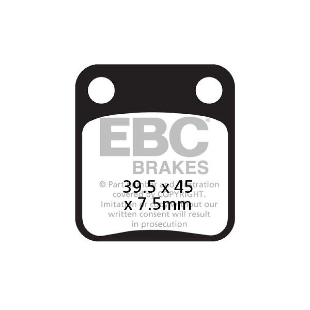 Bromsbelägg SFA-HH Street EBC Brown