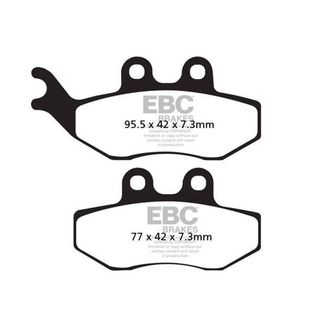 Bromsbelägg SFA-HH Street EBC Brown