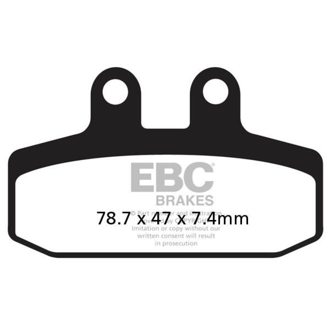 Bromsbelägg SFA-HH Street EBC Brown