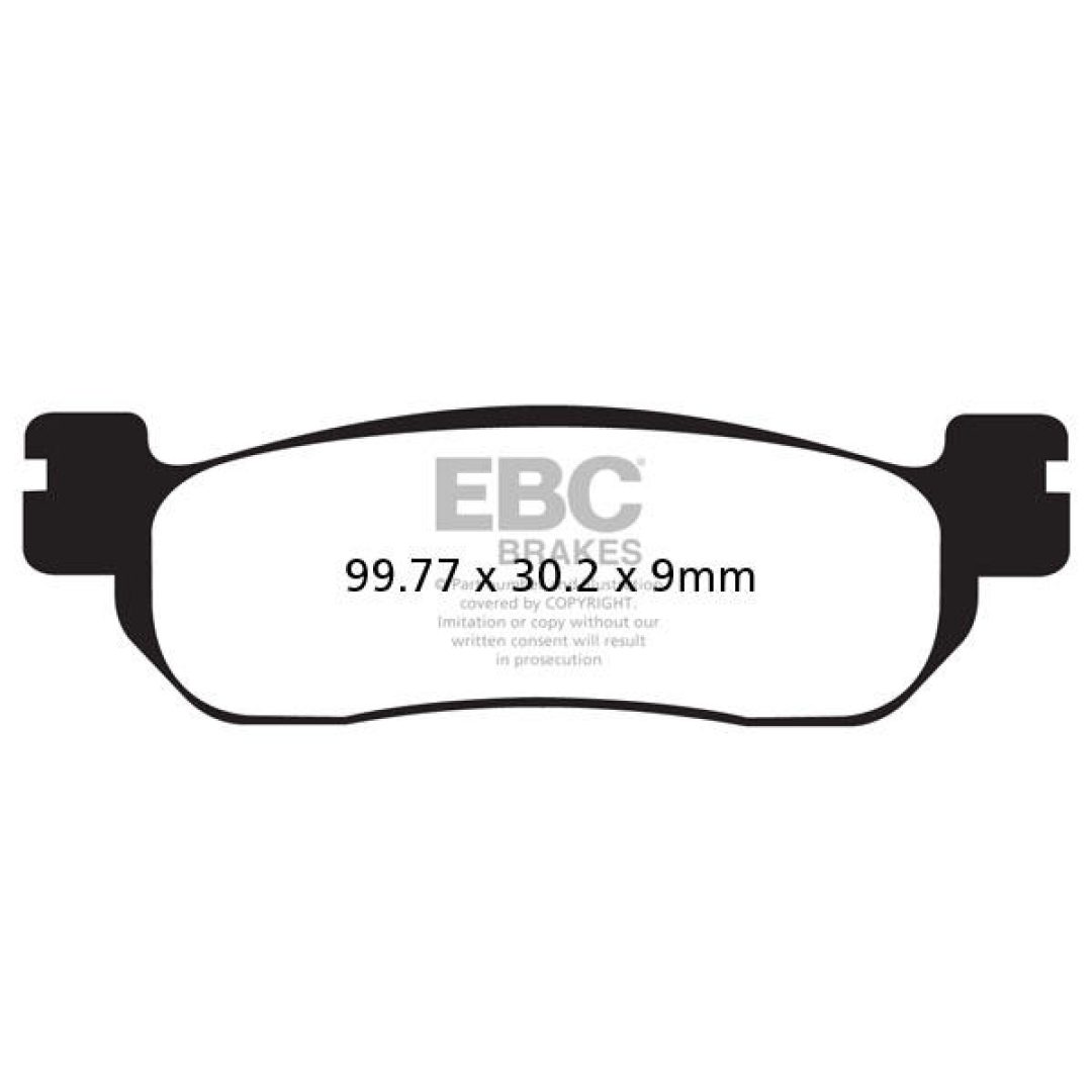 Bromsbelägg SFA-HH Street EBC Brown