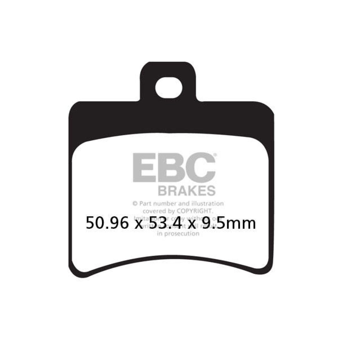 Bromsbelägg SFA-HH Street EBC Brown
