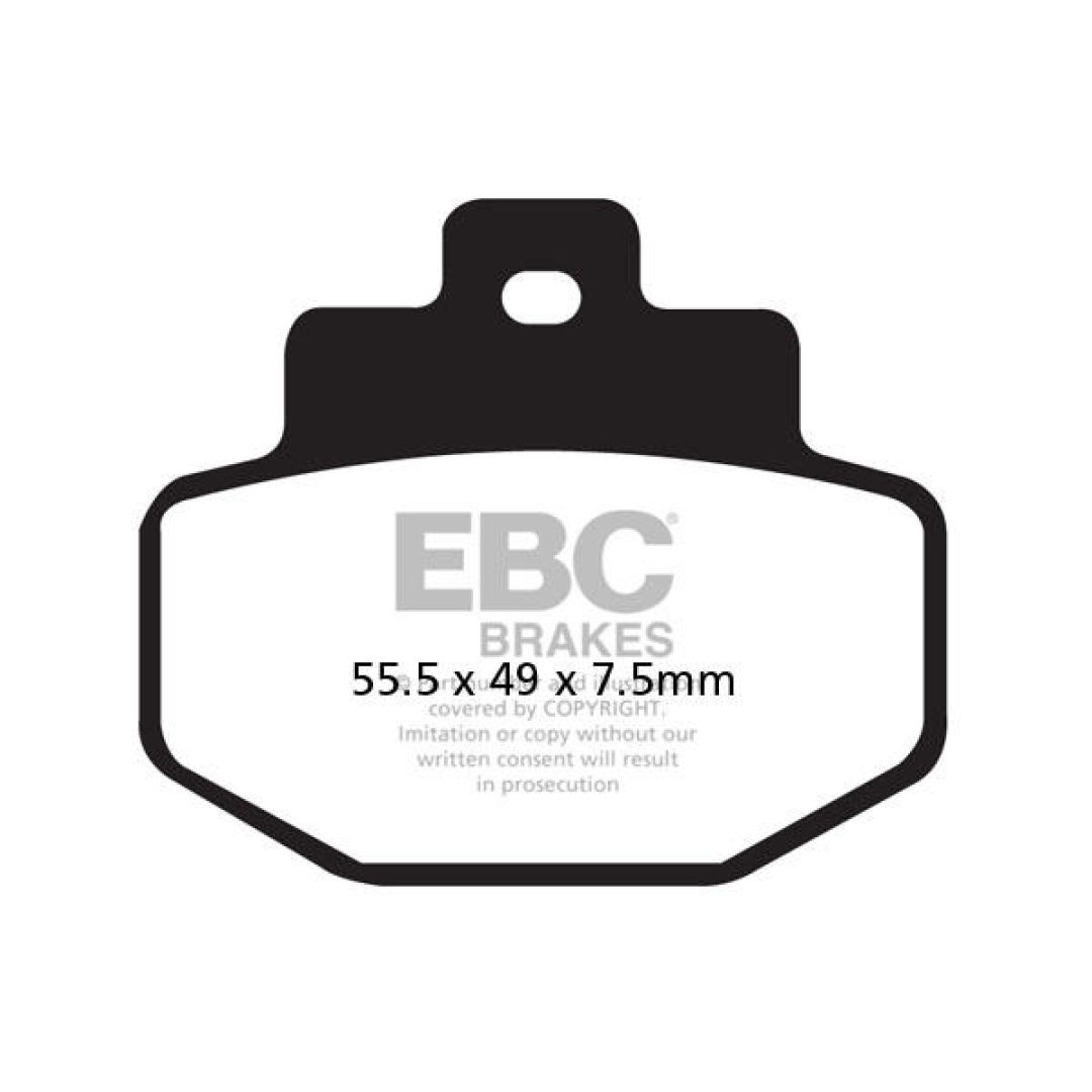 Bromsbelägg SFA-HH Street EBC Brown