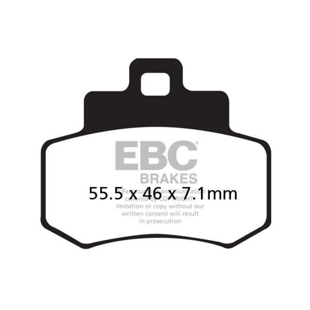 Bromsbelägg SFA-HH Street EBC Brown