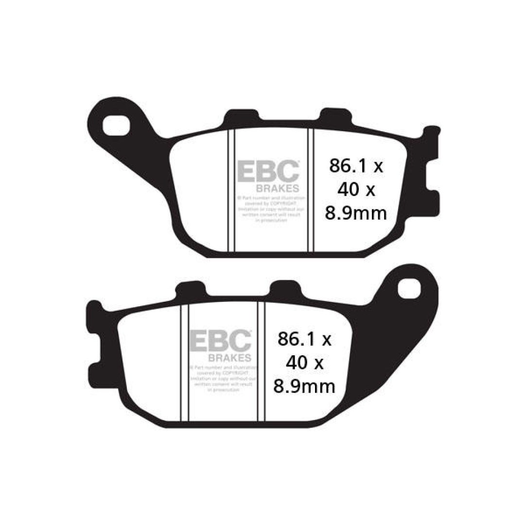 Bromsbelägg SFA-HH Street EBC Brown