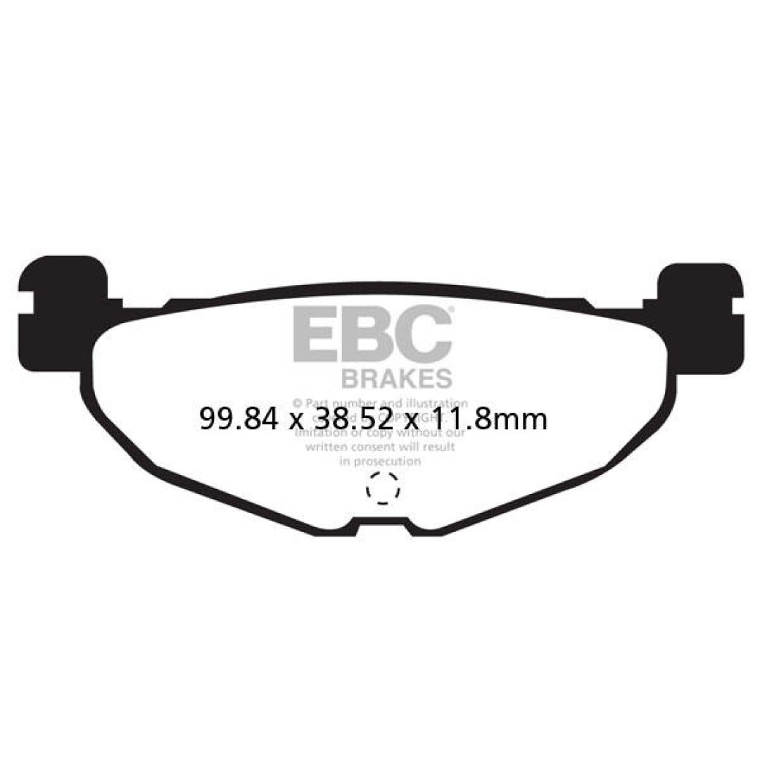 Bromsbelägg SFA-HH Street EBC Brown