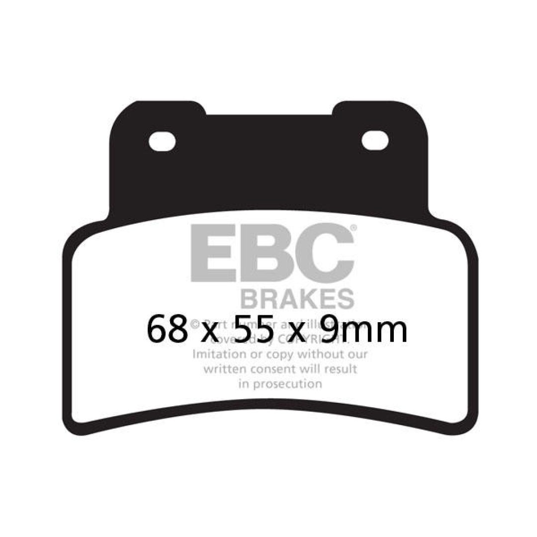 Bromsbelägg SFA-HH Street EBC Brown