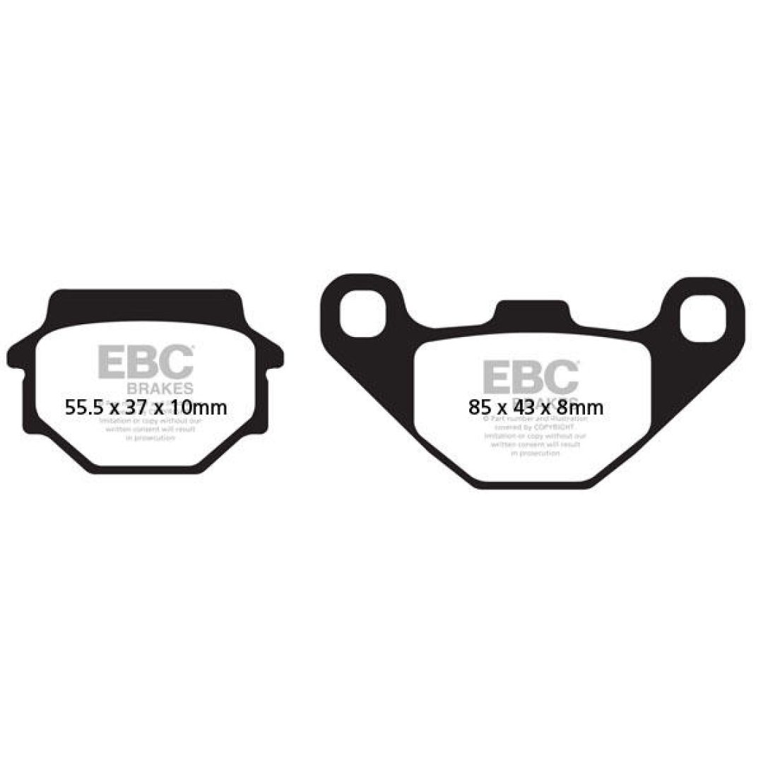 Bromsbelägg SFAC EBC Svart