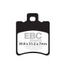 Bromsbelägg SFAC EBC Svart – miniatyr 1