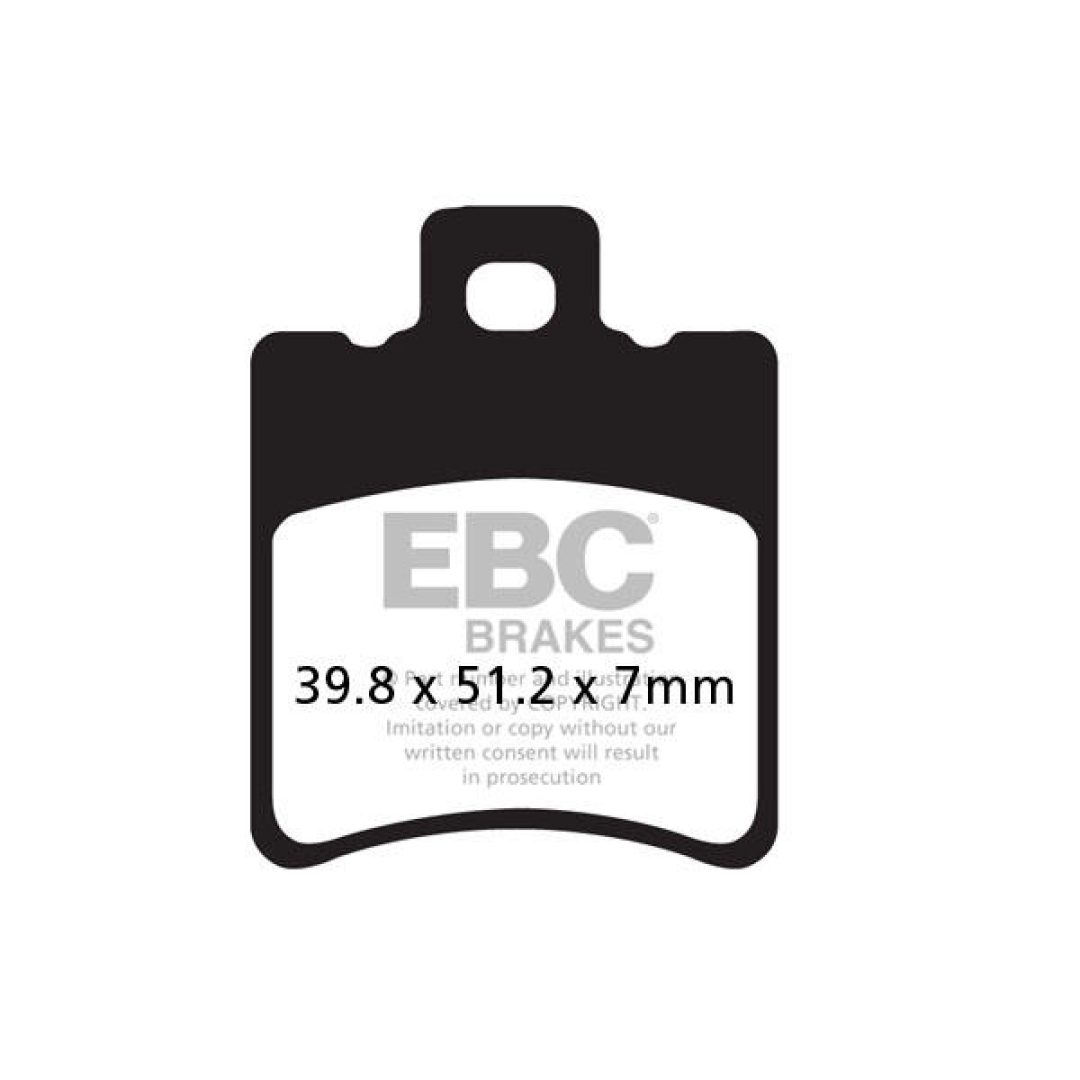 Bromsbelägg SFAC EBC Svart