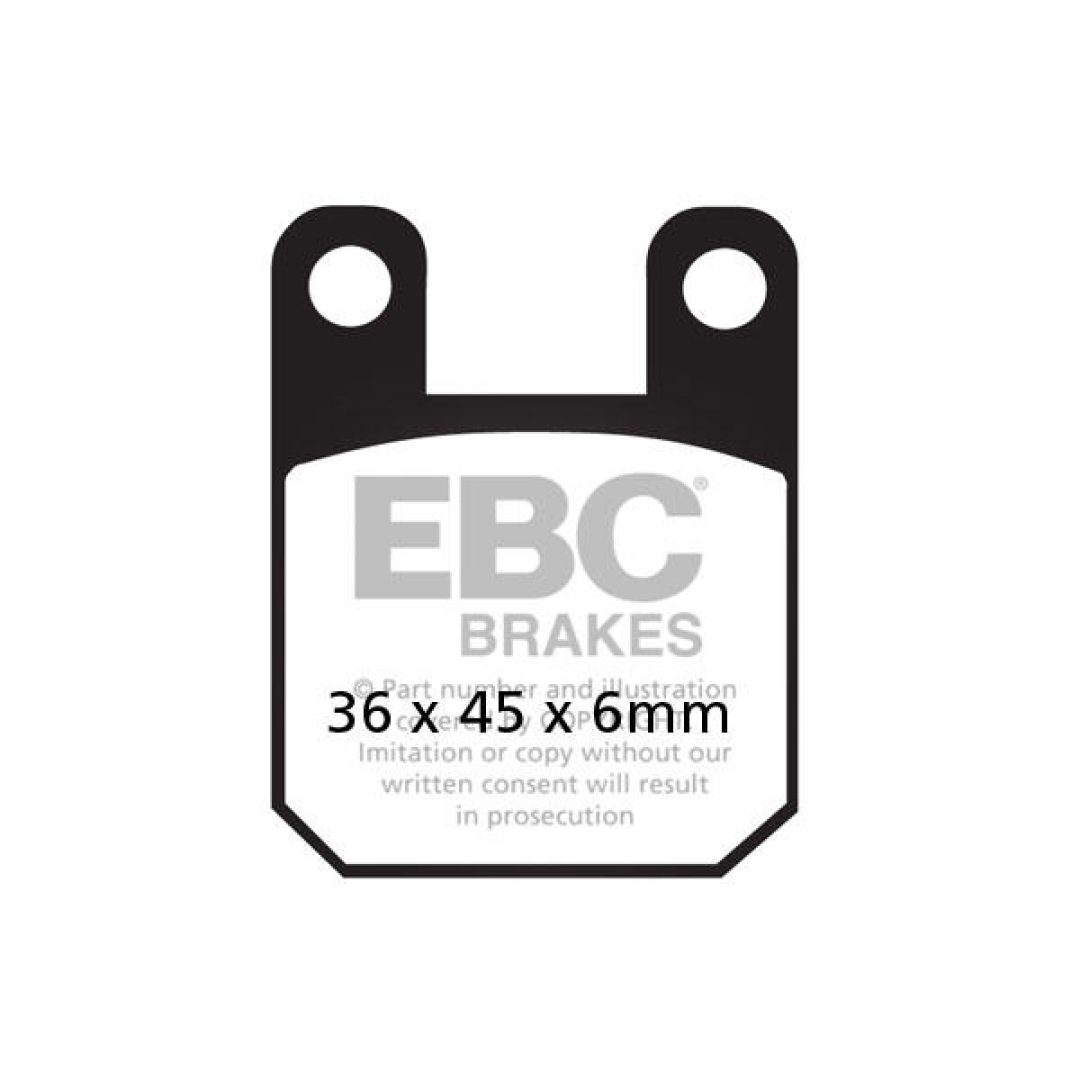 Bromsbelägg SFAC Street EBC BRAKE PAD CARBON SCOOTER