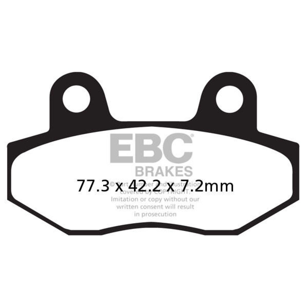 Bromsbelägg SFAC Street EBC Svart