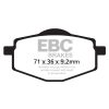 Bromsbelägg SFAC Street EBC Svart – miniatyr 1