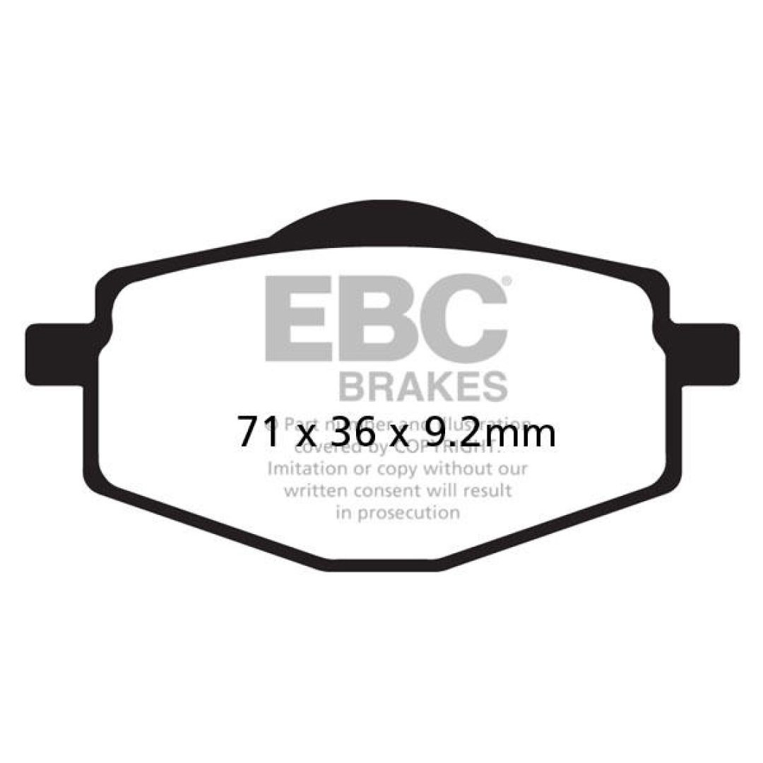 Bromsbelägg SFAC Street EBC Svart