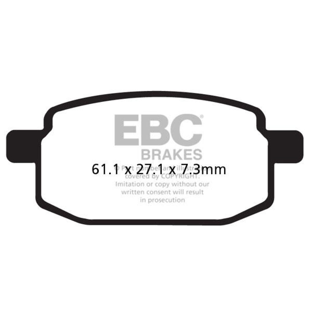 Bromsbelägg SFAC Street EBC Svart