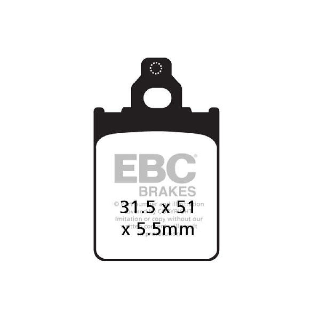 Bromsbelägg SFAC Street EBC Svart