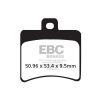 Bromsbelägg SFAC Street EBC Svart – miniatyr 1