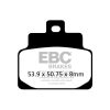 Bromsbelägg SFAC Street EBC Svart – miniatyr 1