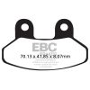 Bromsbelägg SFAC Street EBC Svart – miniatyr 1