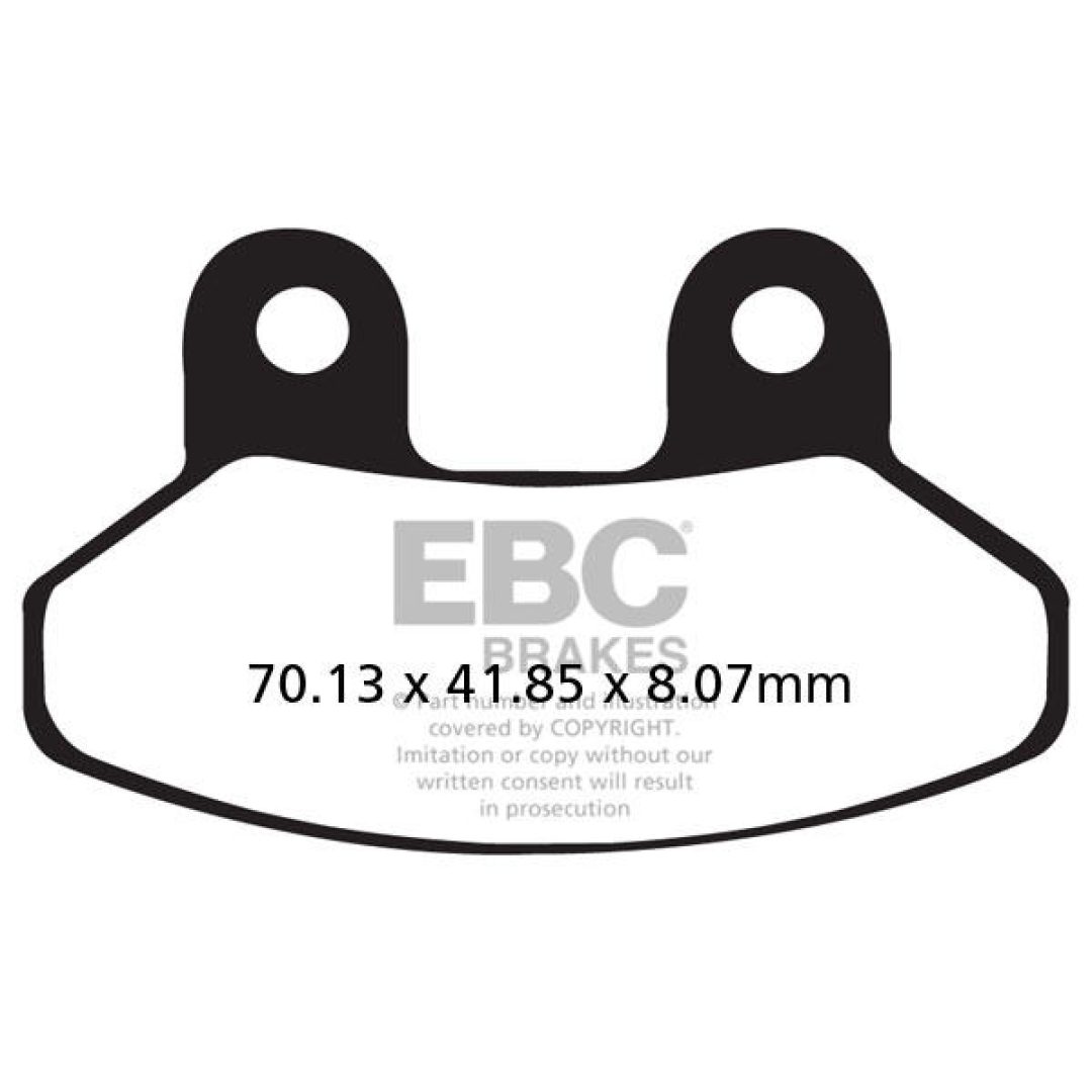 Bromsbelägg SFAC Street EBC Svart