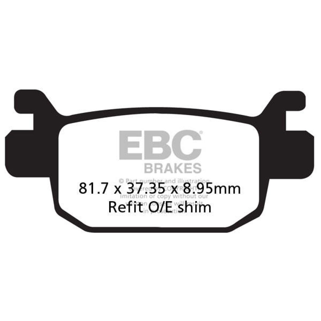 Bromsbelägg SFAC Street EBC Svart