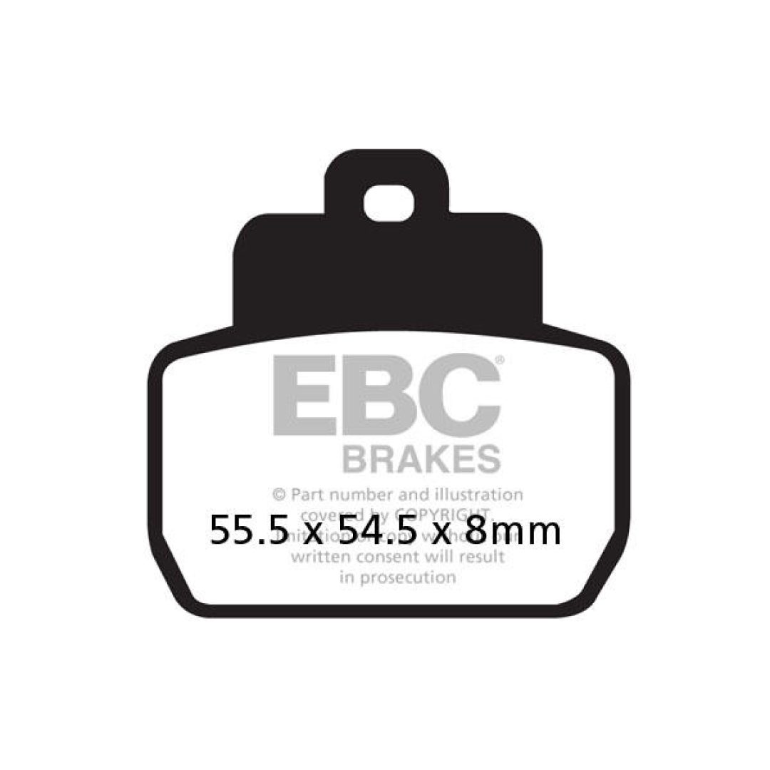 Bromsbelägg SFAC Street EBC Svart