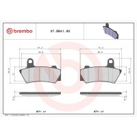 Bromsbelägg Sinter BREMBO