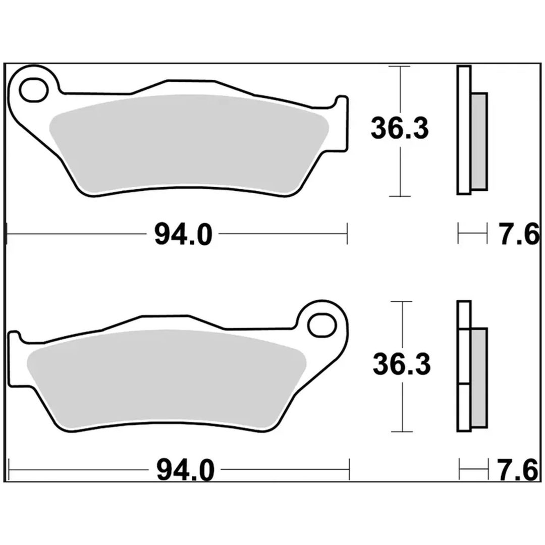Bromsbelägg Sinter LA Prime Line BREMBO – bild 2