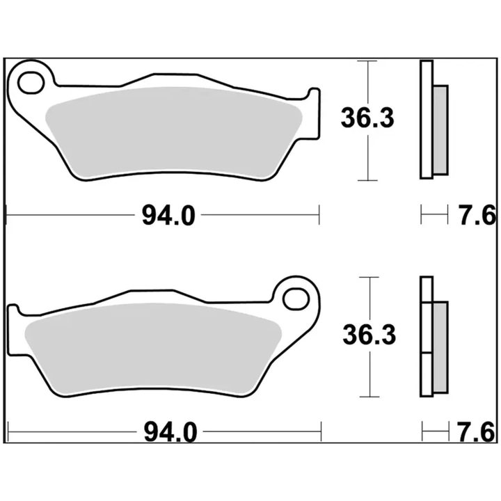 Bromsbelägg Sinter LA Prime Line BREMBO – bild 2