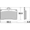 Bromsbelägg Sinter LA Prime Line BREMBO – miniatyr 2