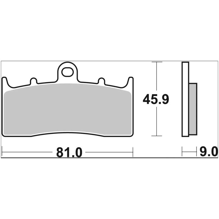 Bromsbelägg Sinter LA Prime Line BREMBO – bild 2