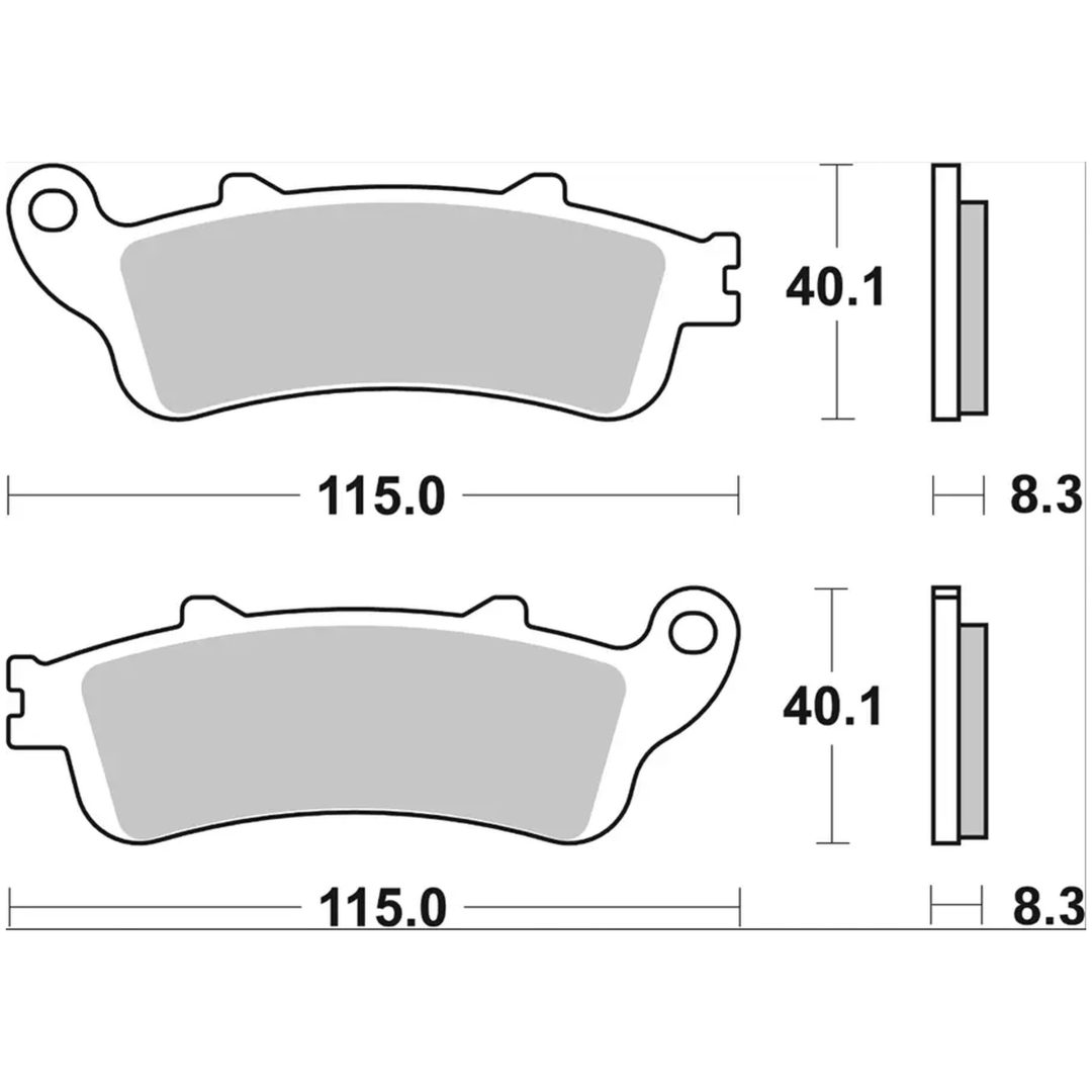 Bromsbelägg Sinter LA Prime Line BREMBO – bild 3