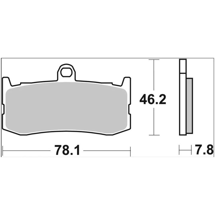 Bromsbelägg Sinter SA Prime Line BREMBO – bild 2