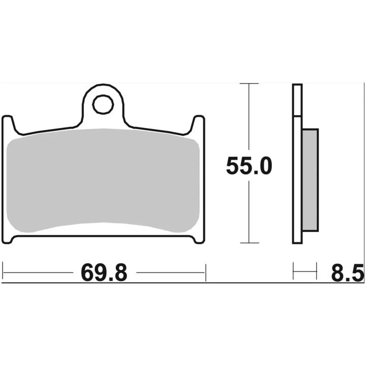Bromsbelägg Sinter SA Prime Line BREMBO – bild 2