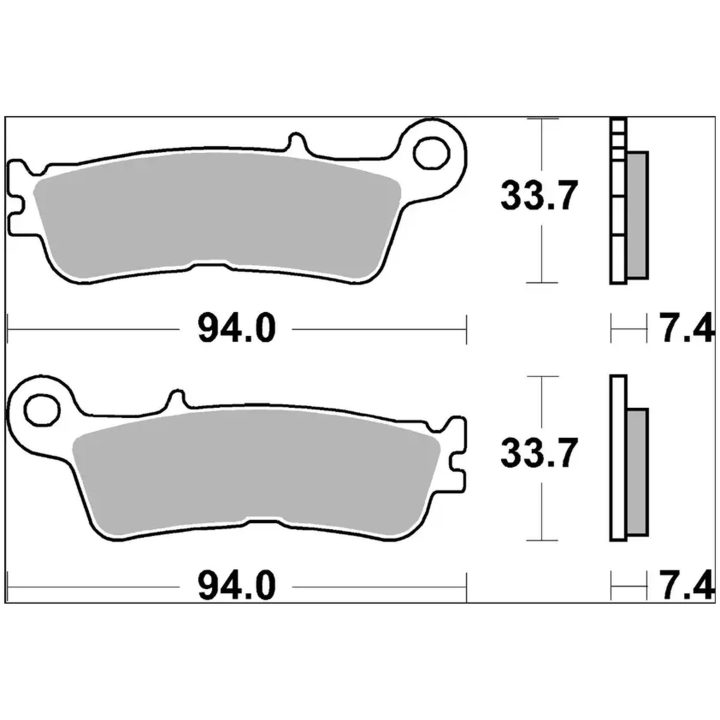 Bromsbelägg Sinter SD Offroad Prime Line BREMBO – bild 2