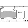 Bromsbelägg Sinter SR Xtra Line BREMBO – miniatyr 2