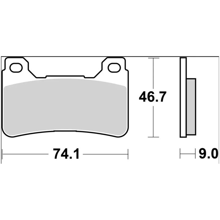 Bromsbelägg Sinter SR Xtra Line BREMBO – bild 2
