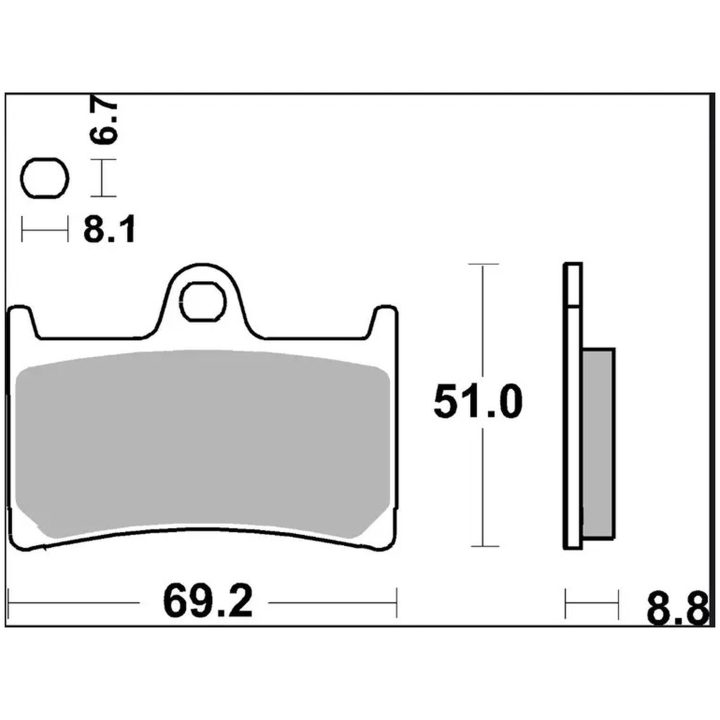 Bromsbelägg Sinter SR Xtra Line BREMBO – bild 2