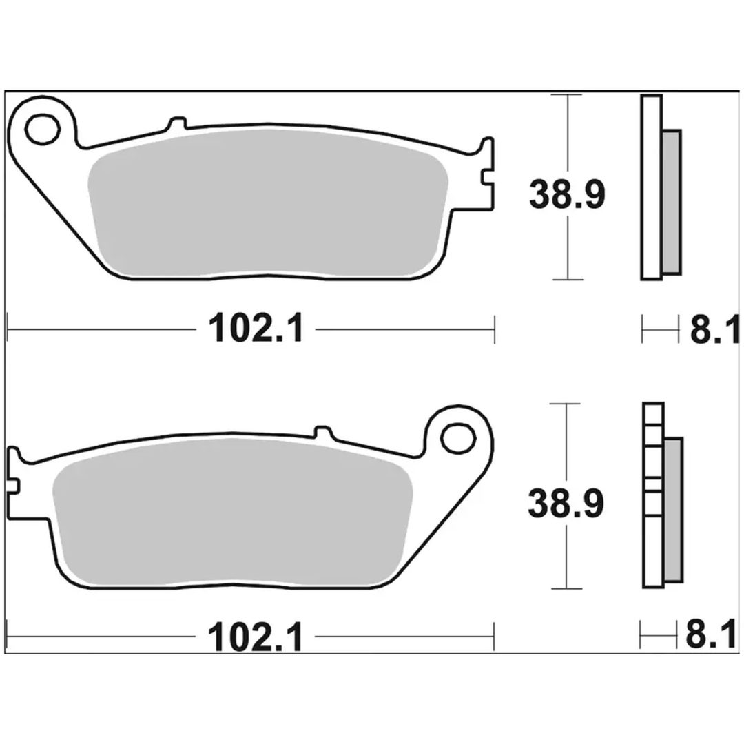 Bromsbelägg Sinter XS Prime Line BREMBO – bild 3