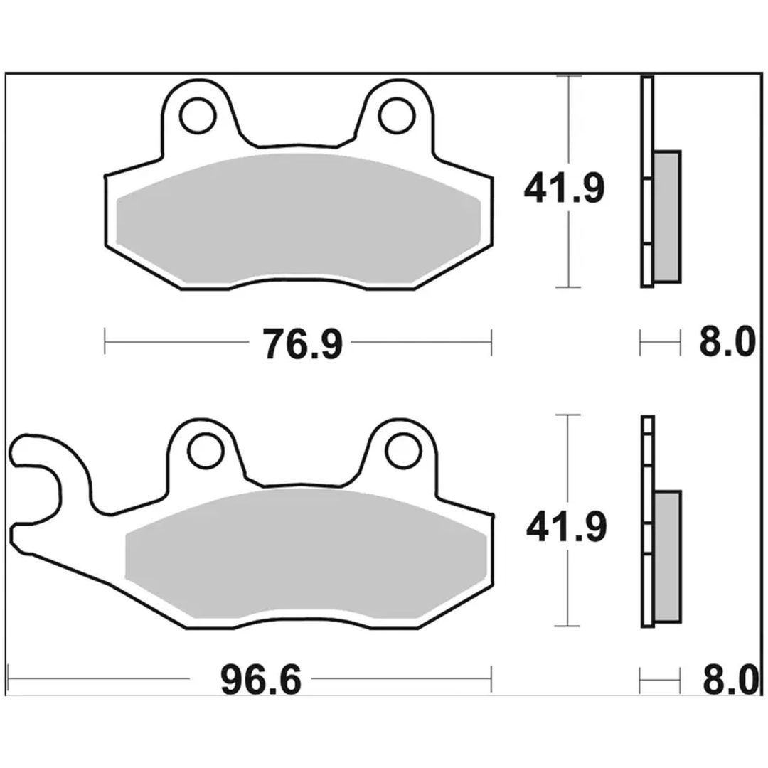 Bromsbelägg Sinter XS Prime Line BREMBO – bild 3