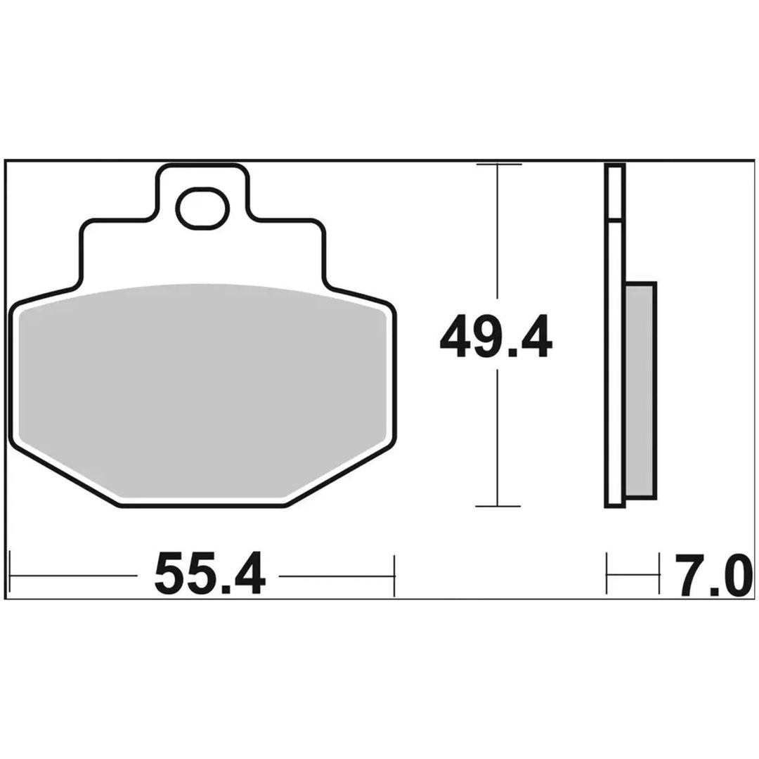 Bromsbelägg Sinter XS Prime Line BREMBO – bild 3