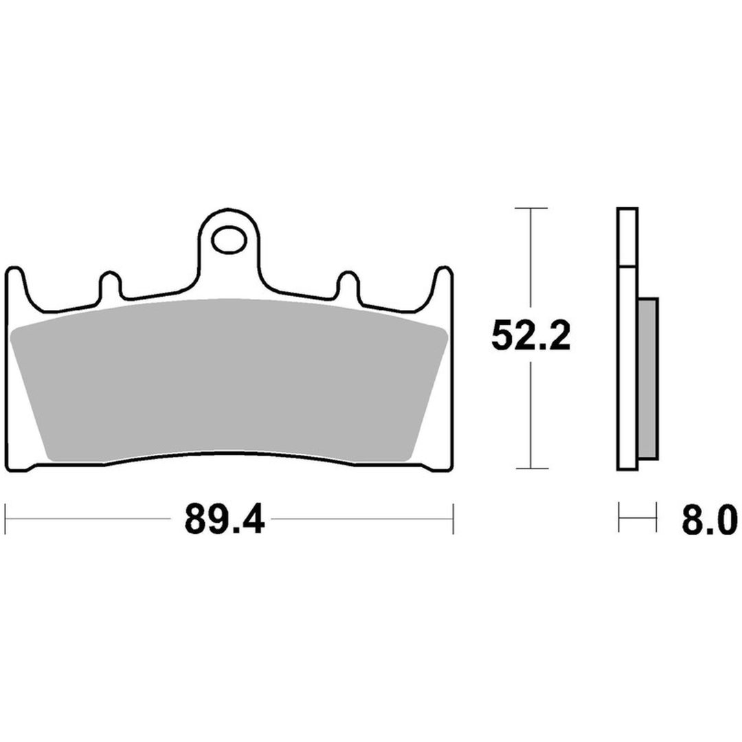 Bromsbelägg Sintermetall BREMBO
