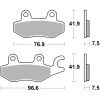 Bromsbelägg Sintermetall BREMBO – miniatyr 1