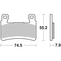 Bromsbelägg Sintermetall BREMBO