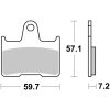 Bromsbelägg Sintermetall BREMBO – miniatyr 1
