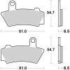 Bromsbelägg Sintermetall BREMBO – miniatyr 1
