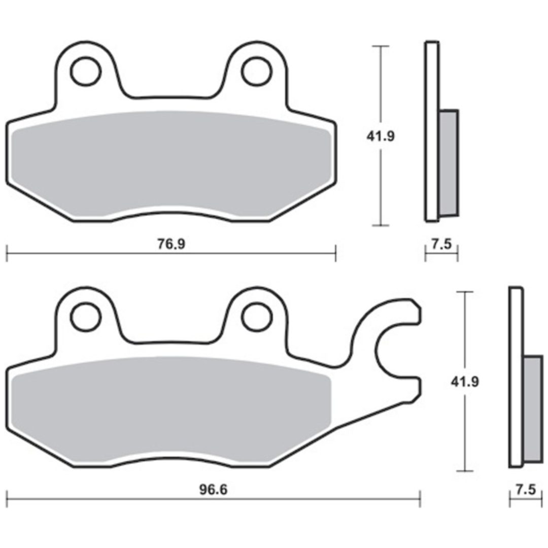 Bromsbelägg Sintermetall TECNIUM