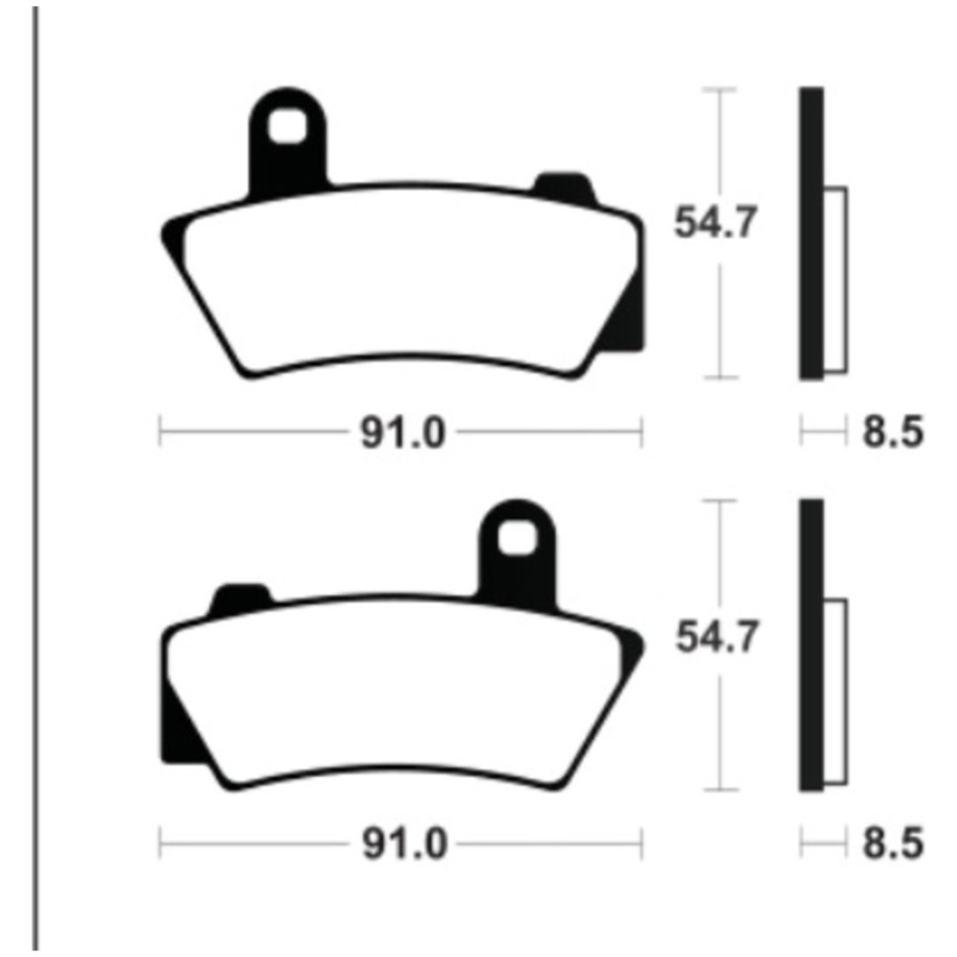 Bromsbelägg Sintermetall TECNIUM